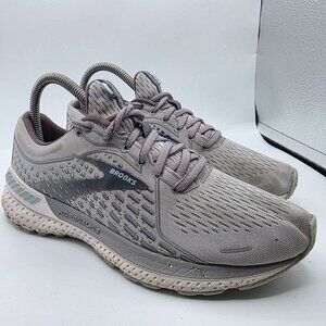 Brooks Adrenaline GTS 21 Womens Size 7.5 Gray Running Athletic Comfort Shoes